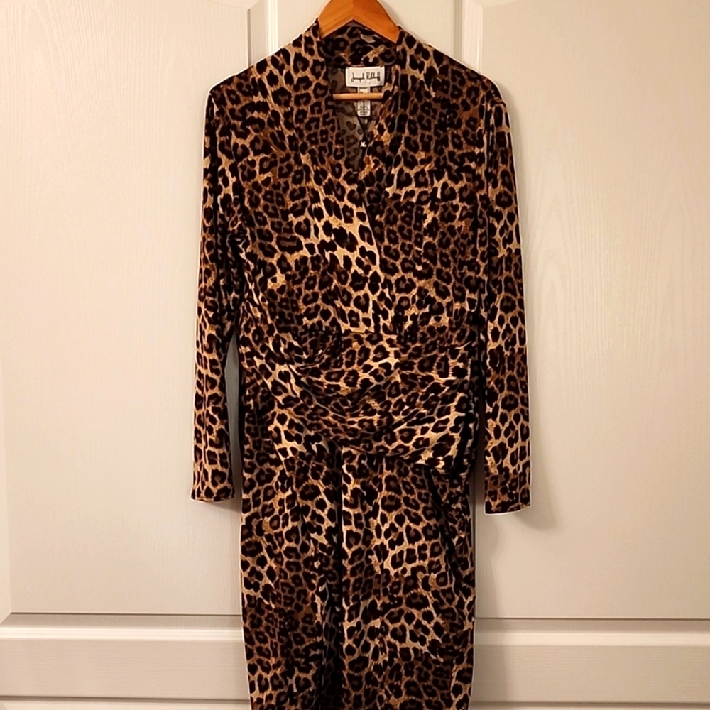 Joseph Ribkoff Leopard Print Dress - Picture 3 of 5